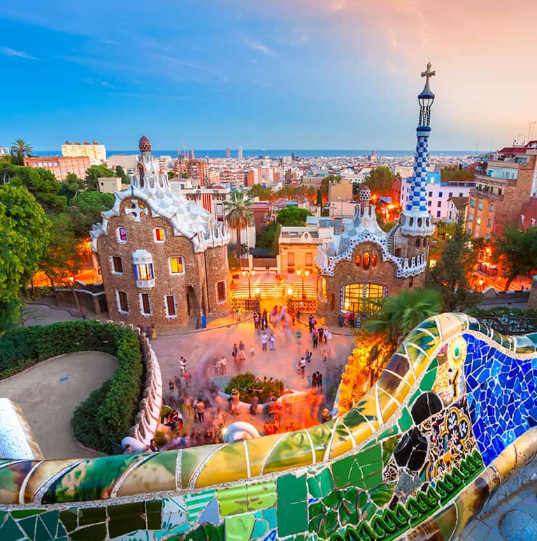 A historic European harbour town visited on Mediterranean cruises