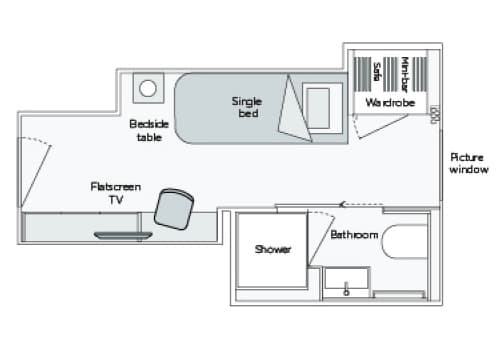 Emerald Liberte Single Stateroom