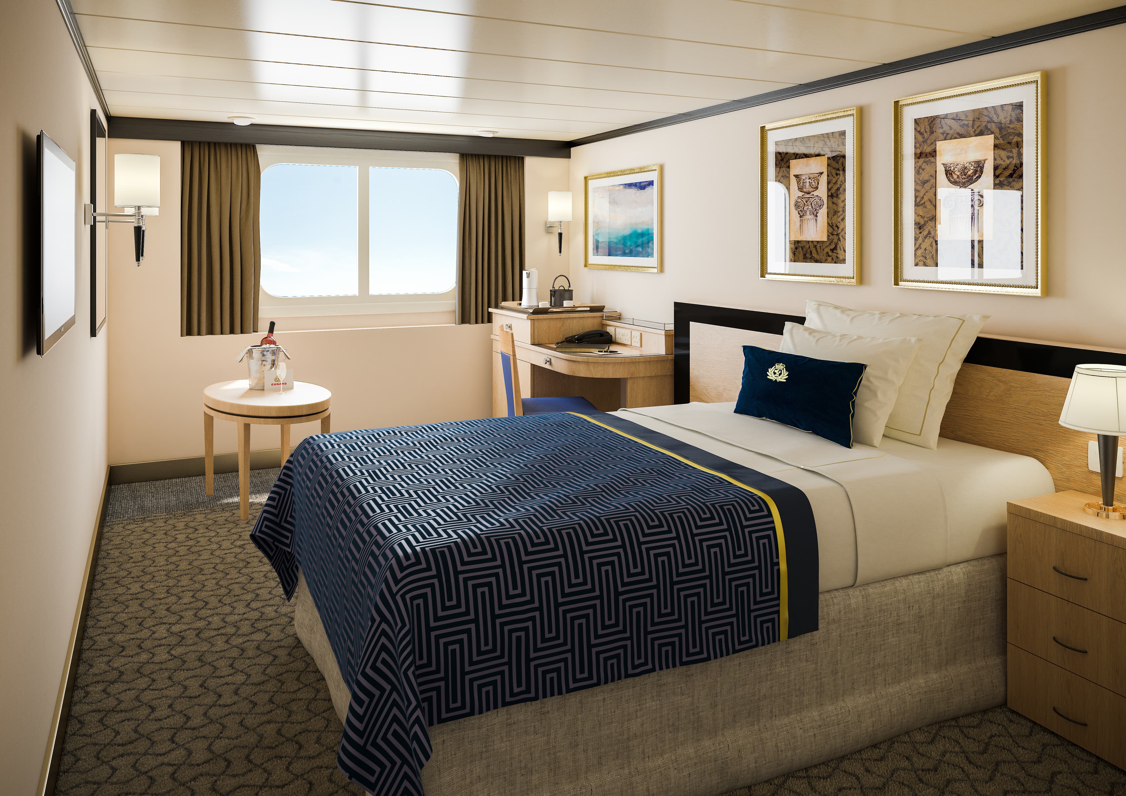 Queen Elizabeth Single Oceanview