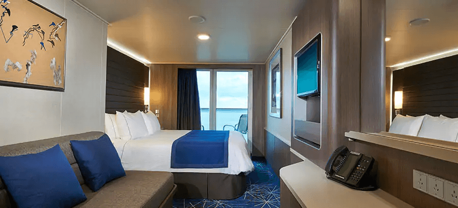 Norwegian Joy Club Balcony Suite with Larger Balcony