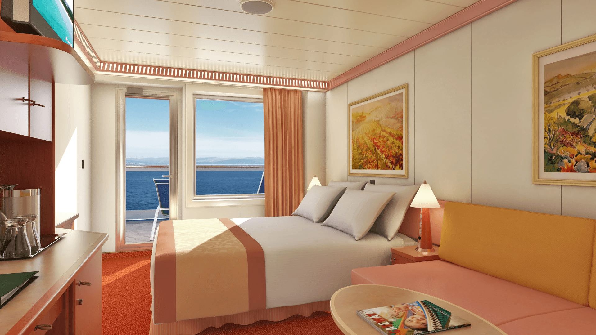 Carnival Liberty Aft - View Extended Balcony