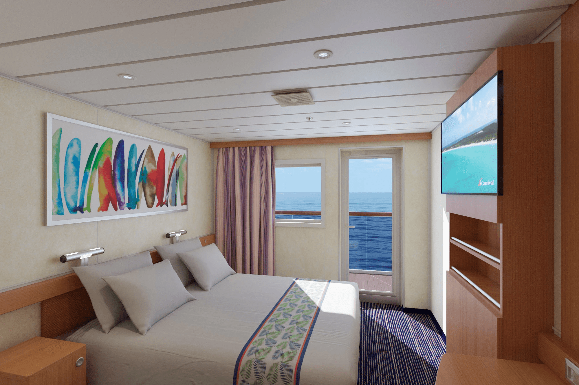 Carnival Paradise Balcony Stateroom