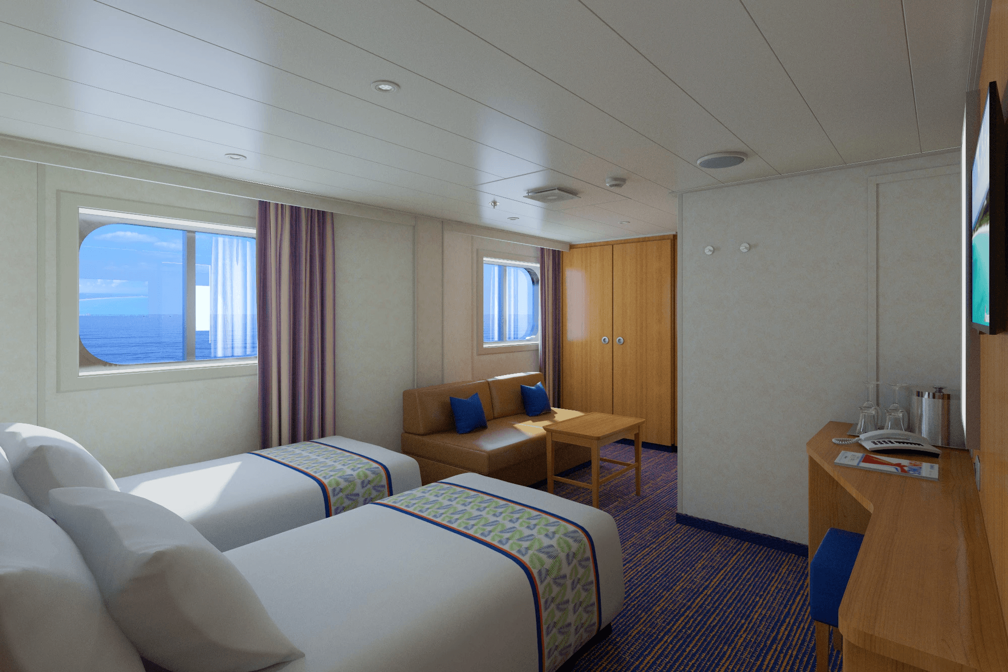 Carnival Sunrise Ocean View Stateroom (Obstructed Views)