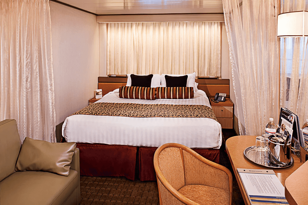 Volendam Large Ocean view Stateroom (Fully Obstructed View)