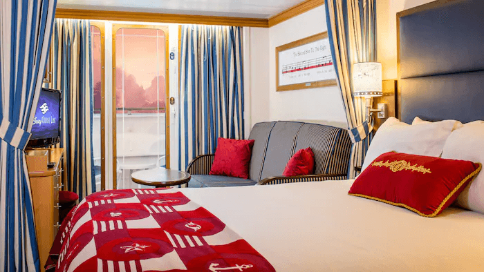 Disney Fantasy Deluxe Oceanview Stateroom with Verandah