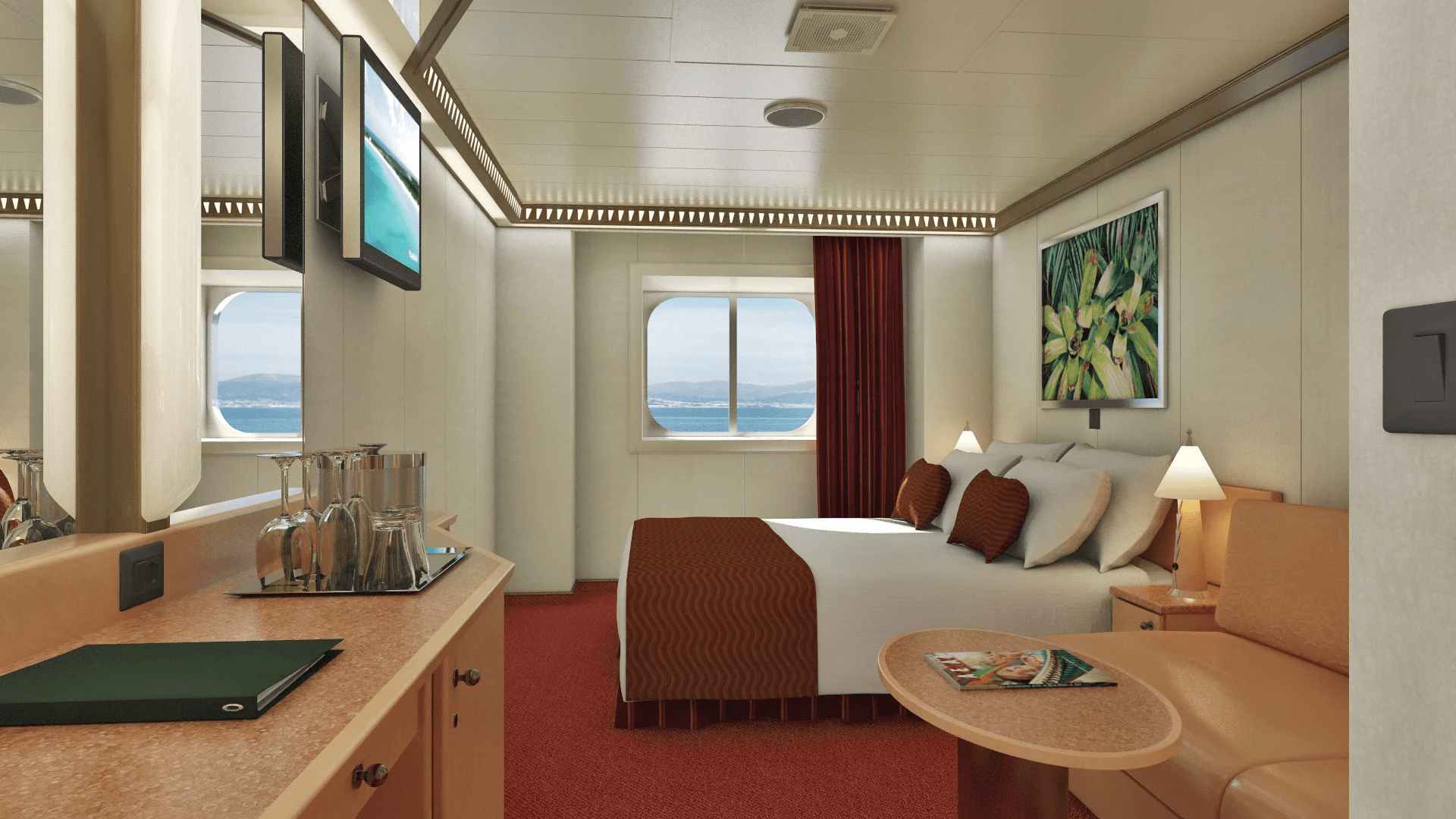 Carnival Dream Deluxe Ocean View Stateroom