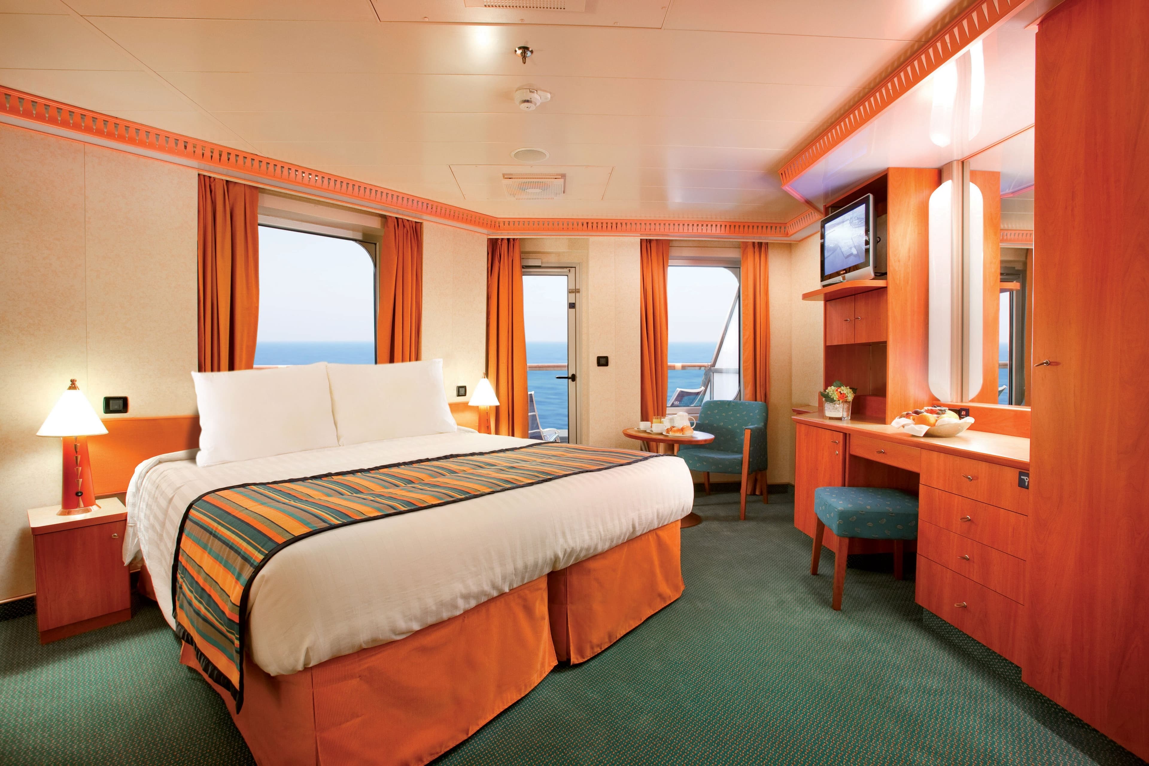 Costa Pacifica Mini Suite with ocean view balcony