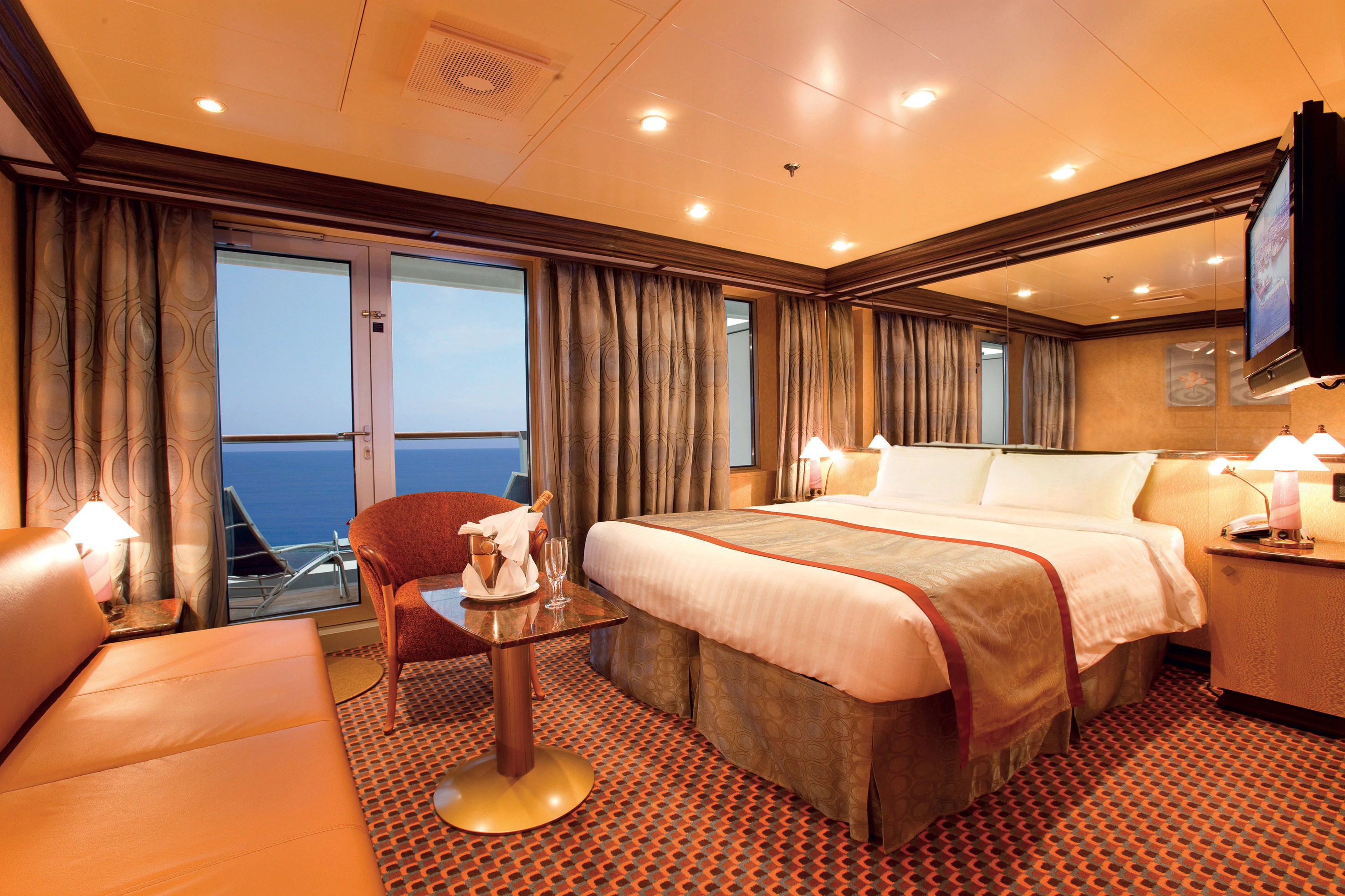 Costa Deliziosa Suite with Ocean View Balcony