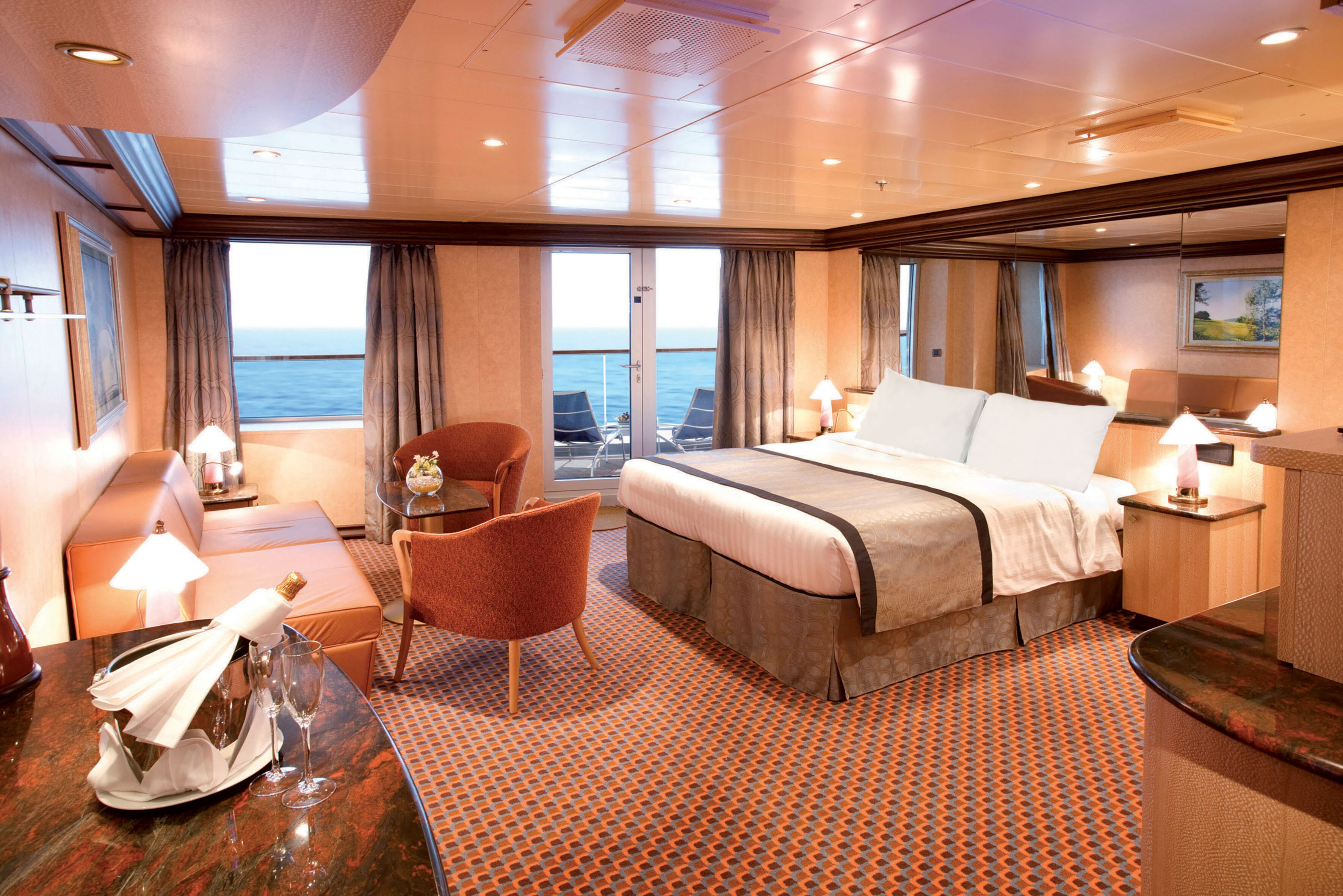Costa Deliziosa Panorama Suite with Ocean View Balcony