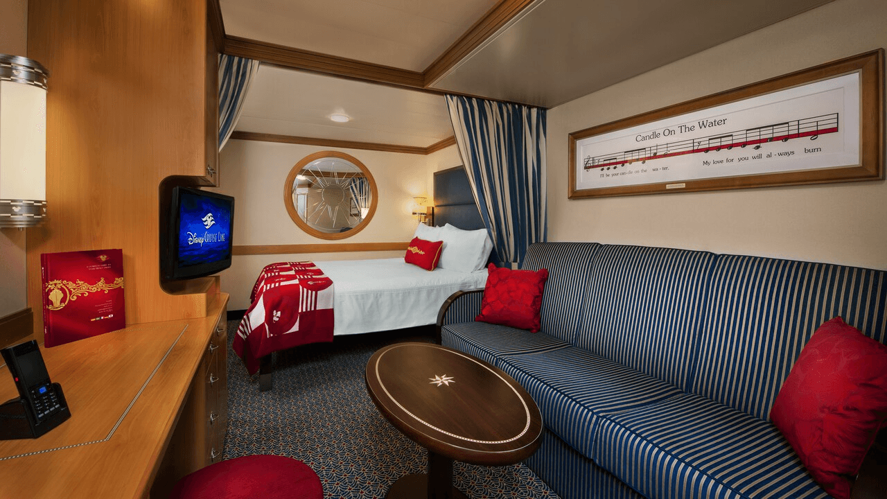Disney Wonder Deluxe Inside Stateroom
