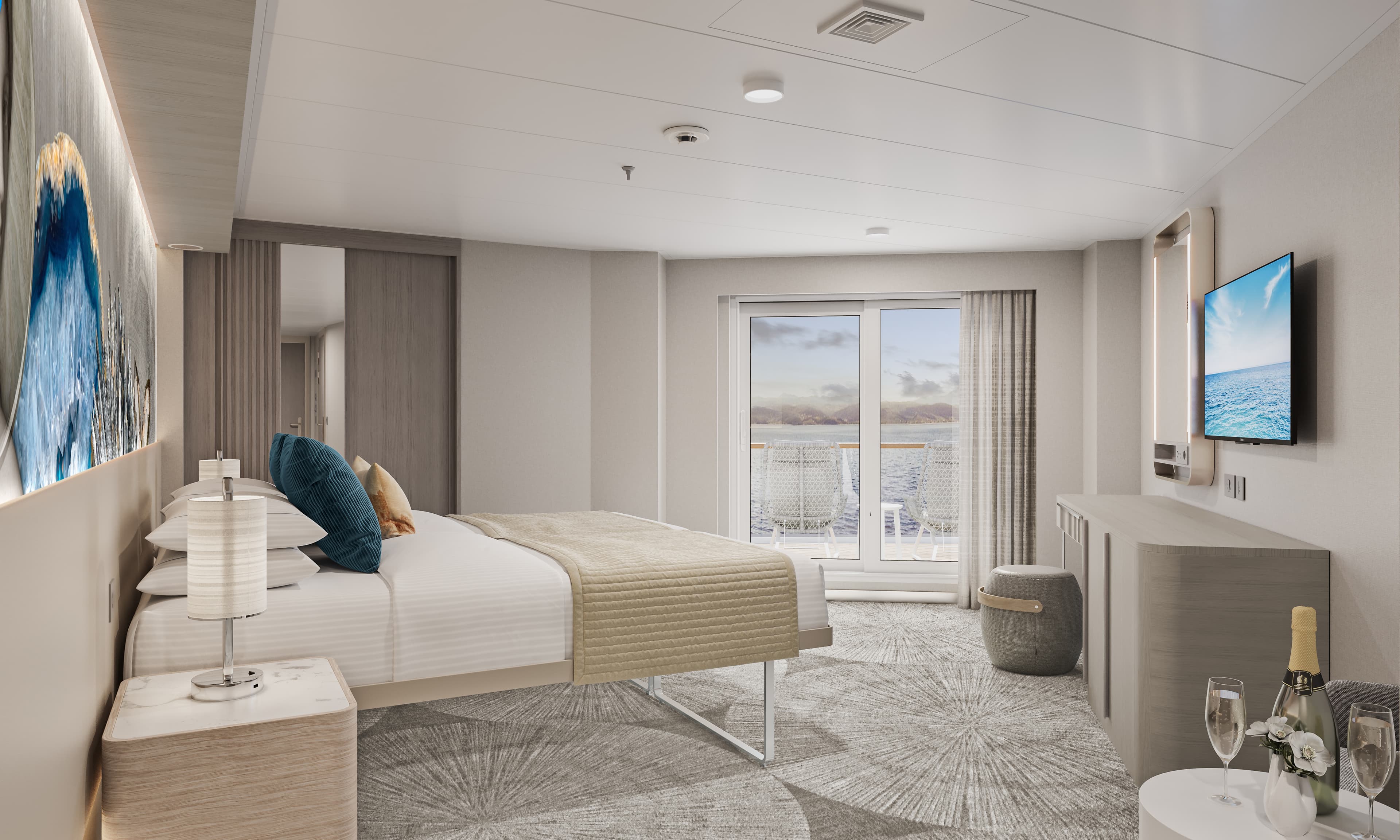 Norwegian Prima Aft-facing Suite With Large Balcony
