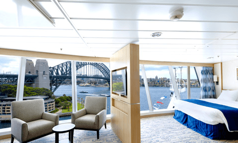 Explorer of the Seas Ocean View Panoramic Suite (No Balcony)