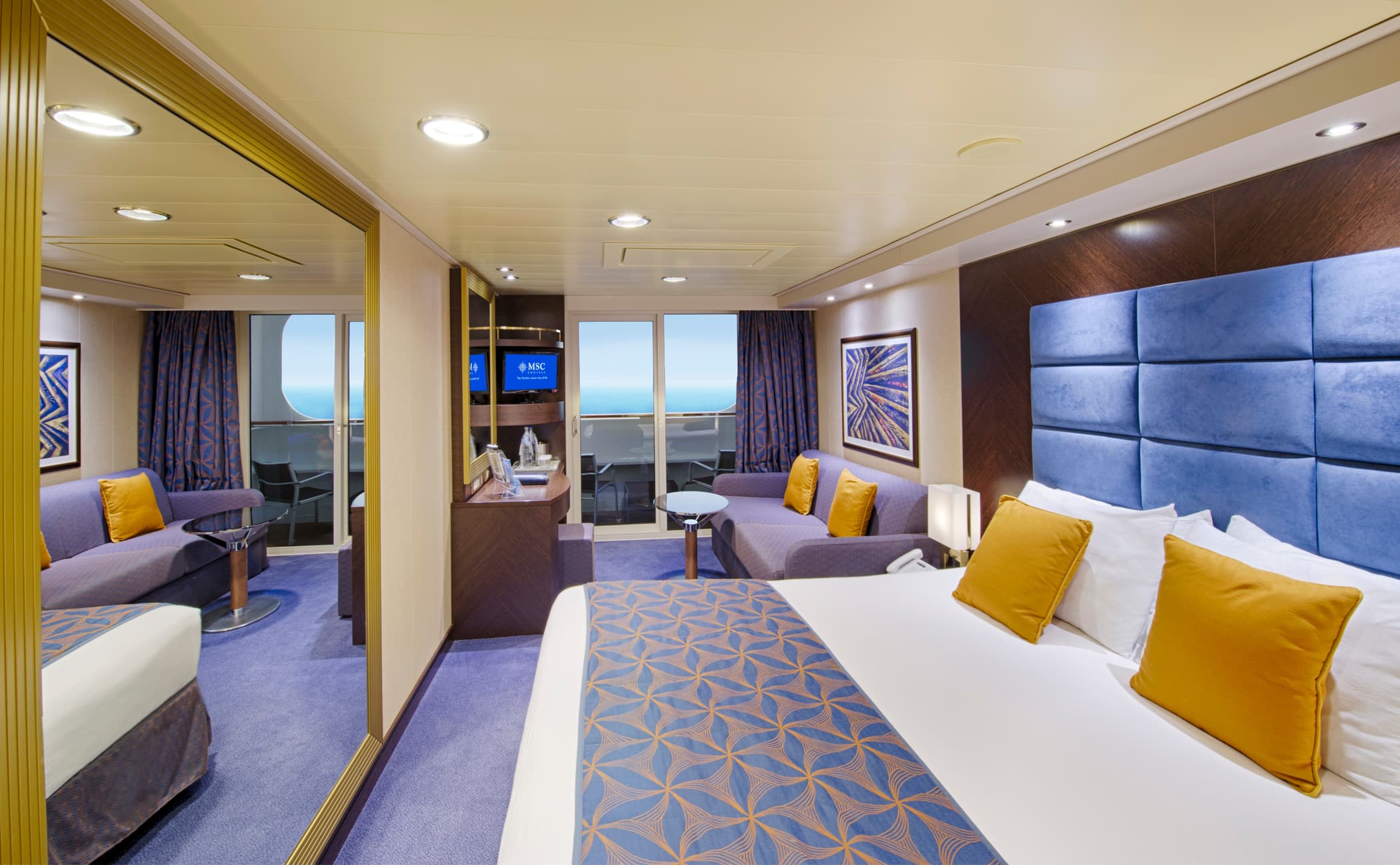 MSC Divina DELUXE BALCONY WITH PARTIAL VIEW FANTASTICA