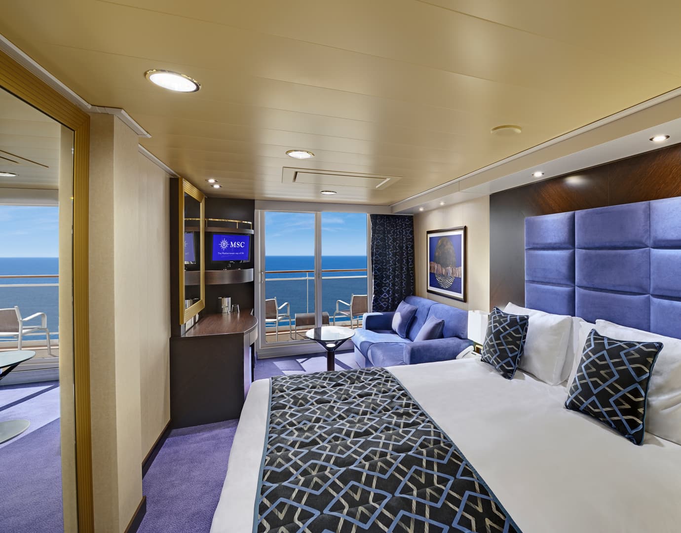 MSC Fantasia DELUXE BALCONY WITH PARTIAL VIEW FANTASTICA