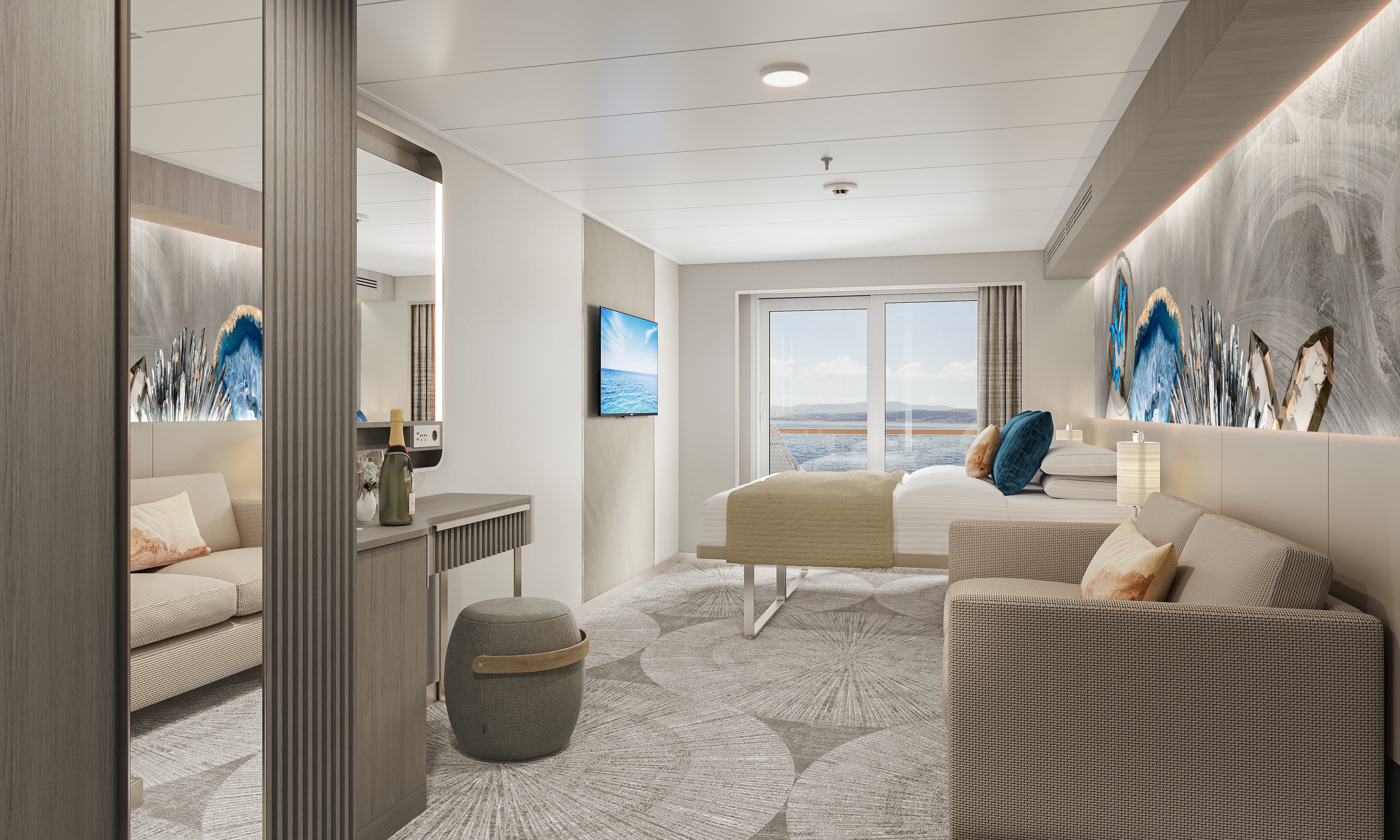 Norwegian Viva Balcony With Access To Thermal Spa