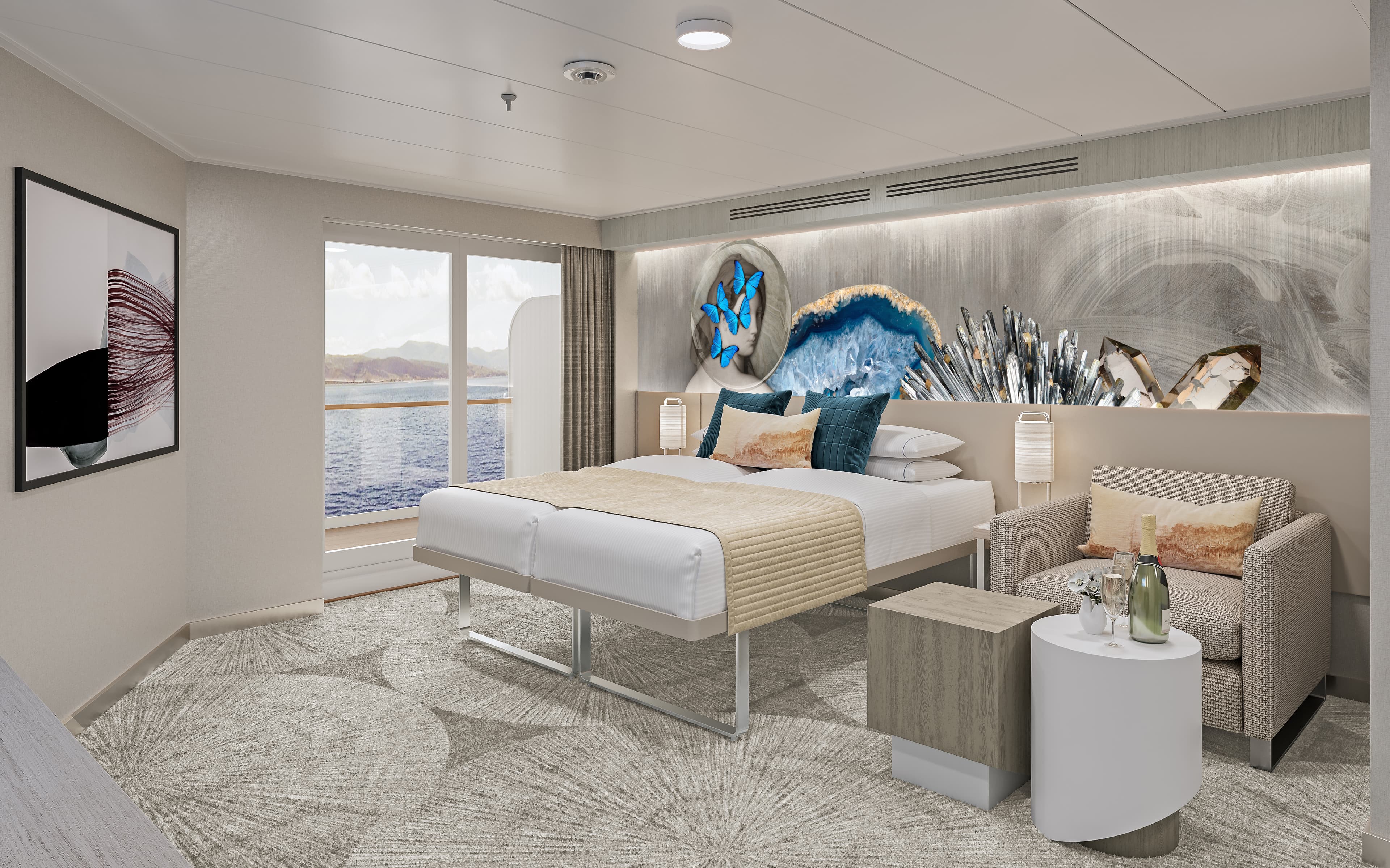 Norwegian Viva Forward-facing Club Balcony Suite With Large Balcony