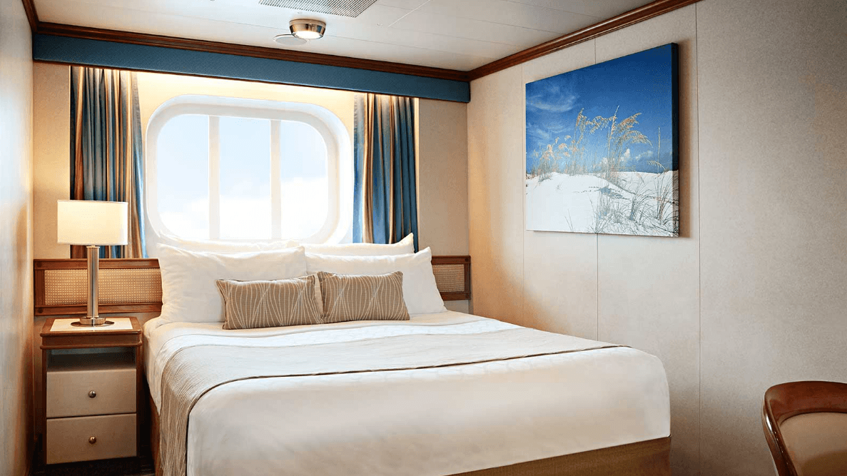 Island Princess Oceanview Two Lower Beds (Obstructed View)