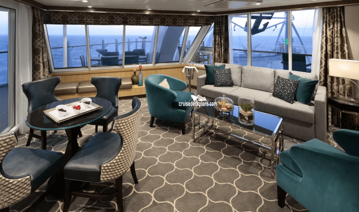 Utopia of the Seas Spacious Aqua Theater Suite Large Balcony