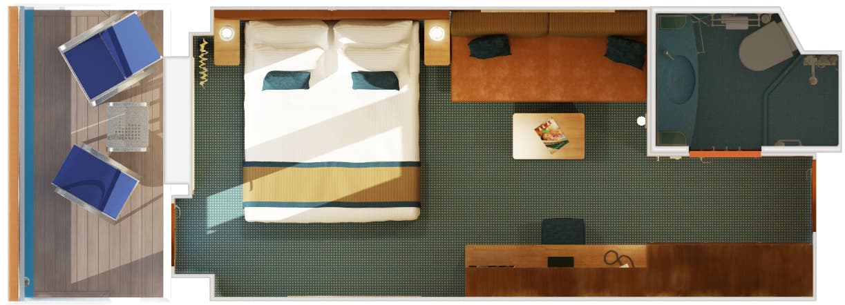 Carnival Breeze Balcony cabin