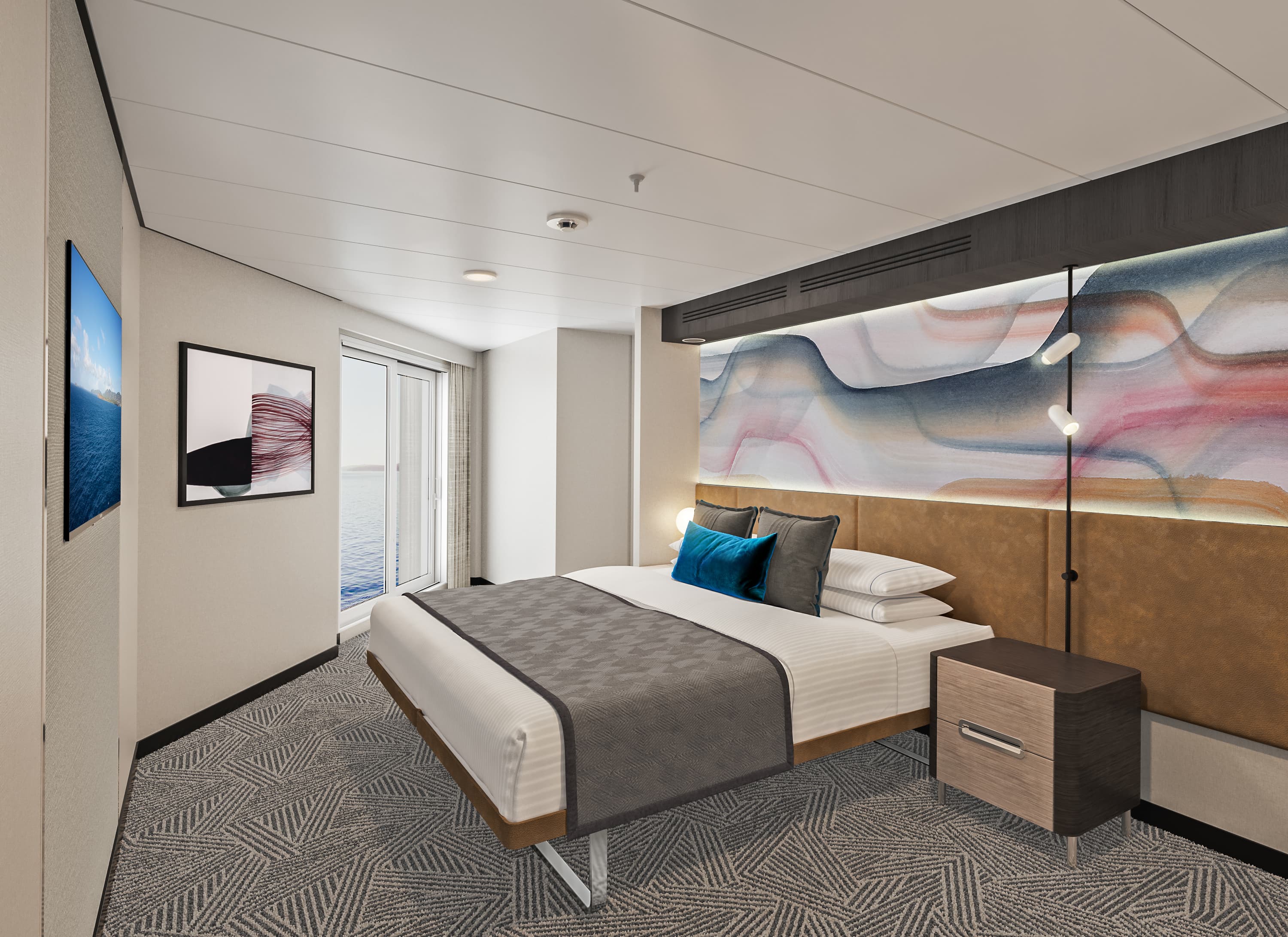 Norwegian Aqua Family Suite With Master Bedroom & Balcony
