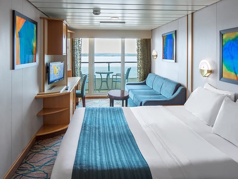 Grandeur of the Seas Ocean View Balcony Quad Gty