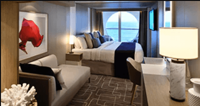 Celebrity Xcel Deluxe Porthole view with veranda