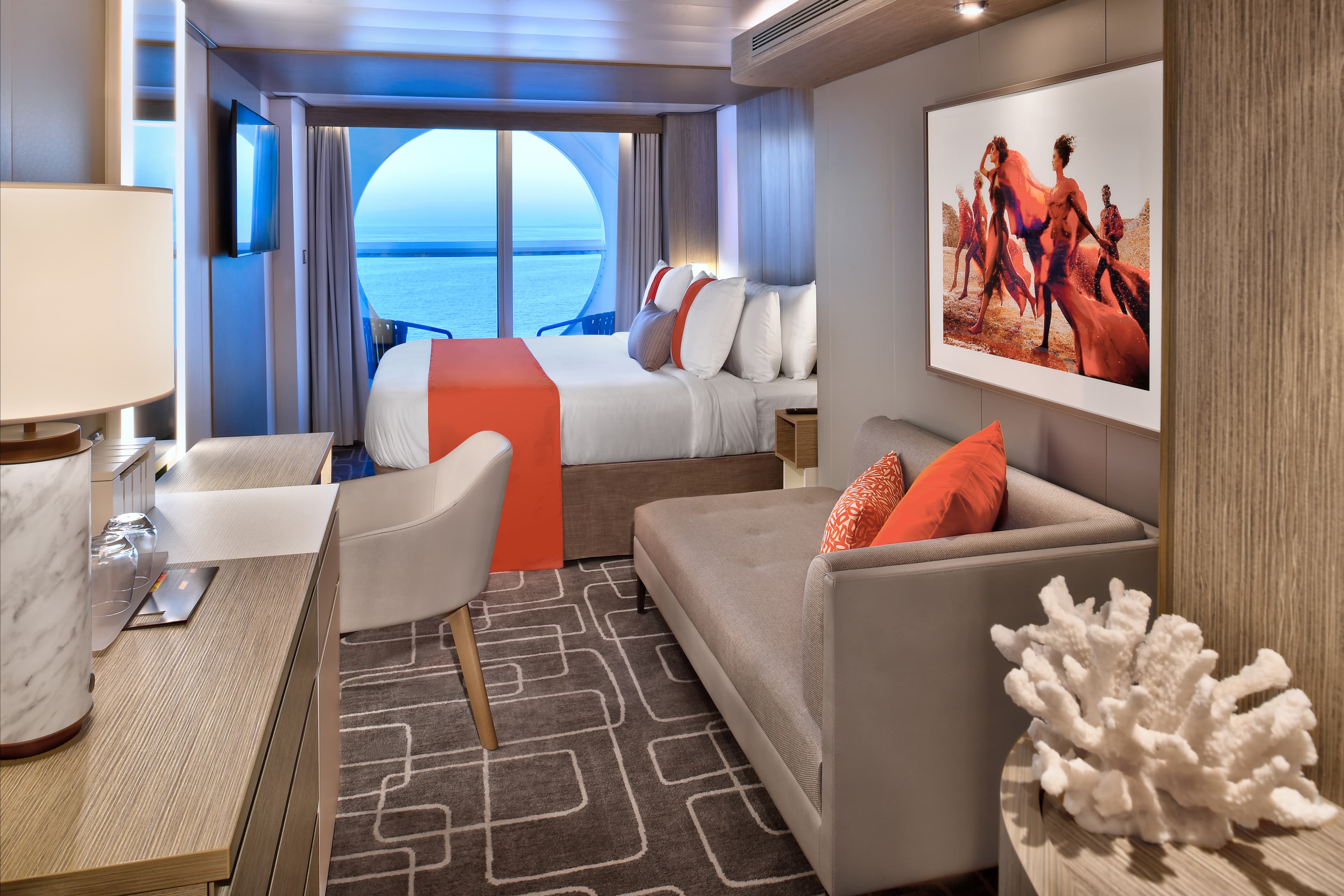 Celebrity Ascent Deluxe Porthole view with veranda