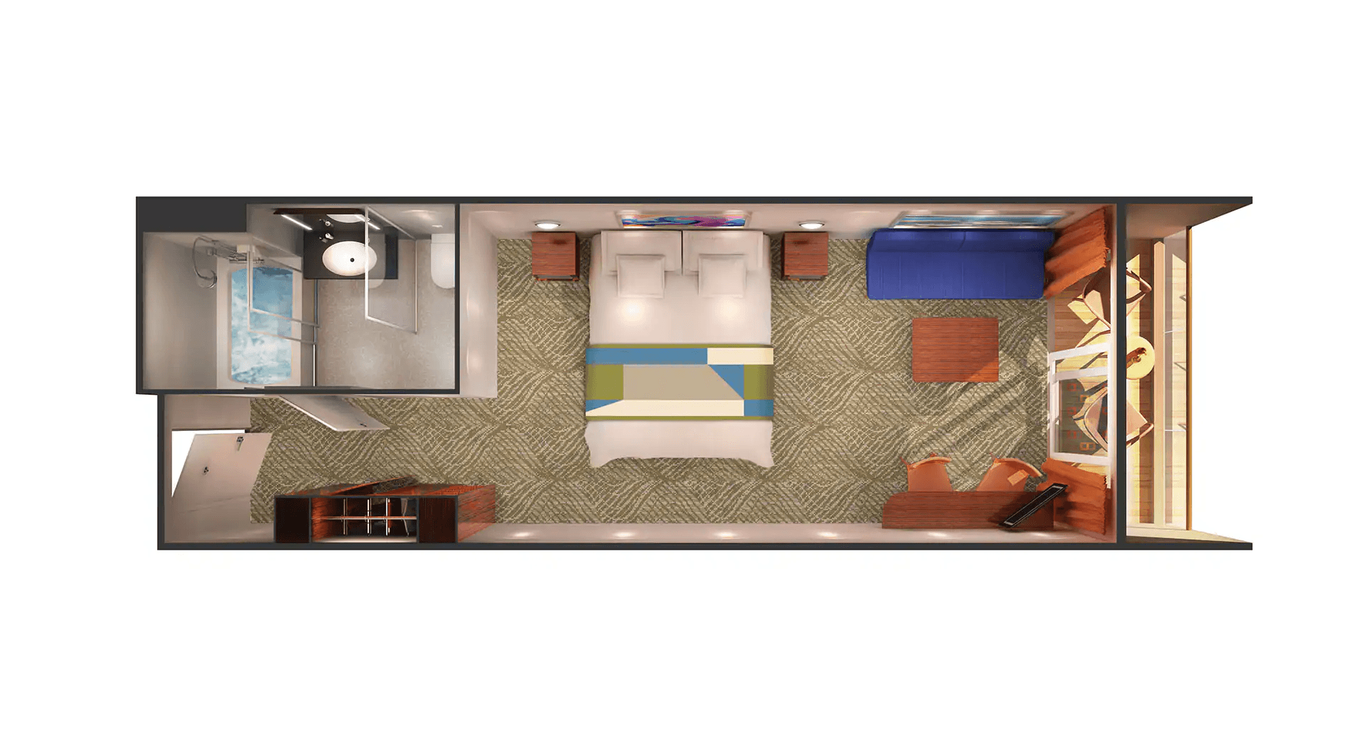 Norwegian Dawn Suite cabin
