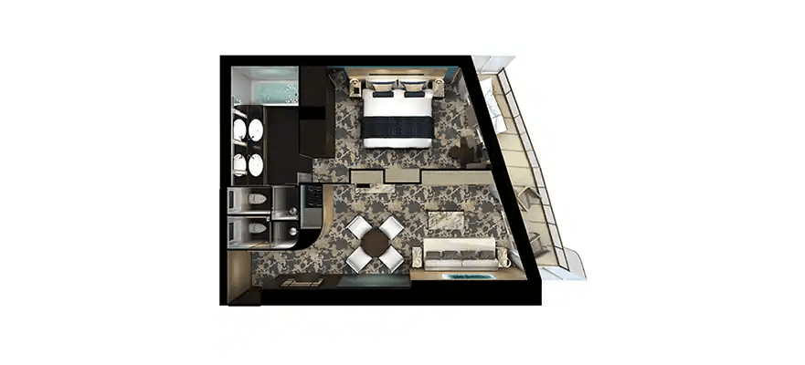 Norwegian Encore Suite cabin