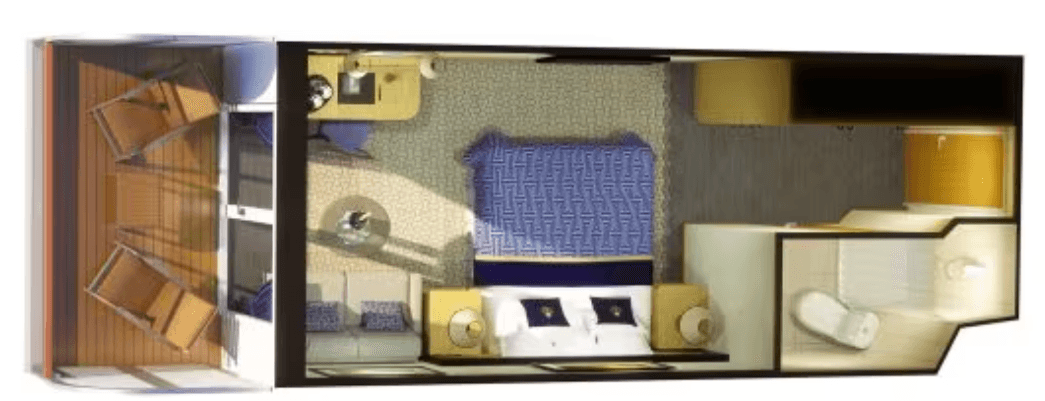 Queen Victoria Balcony cabin