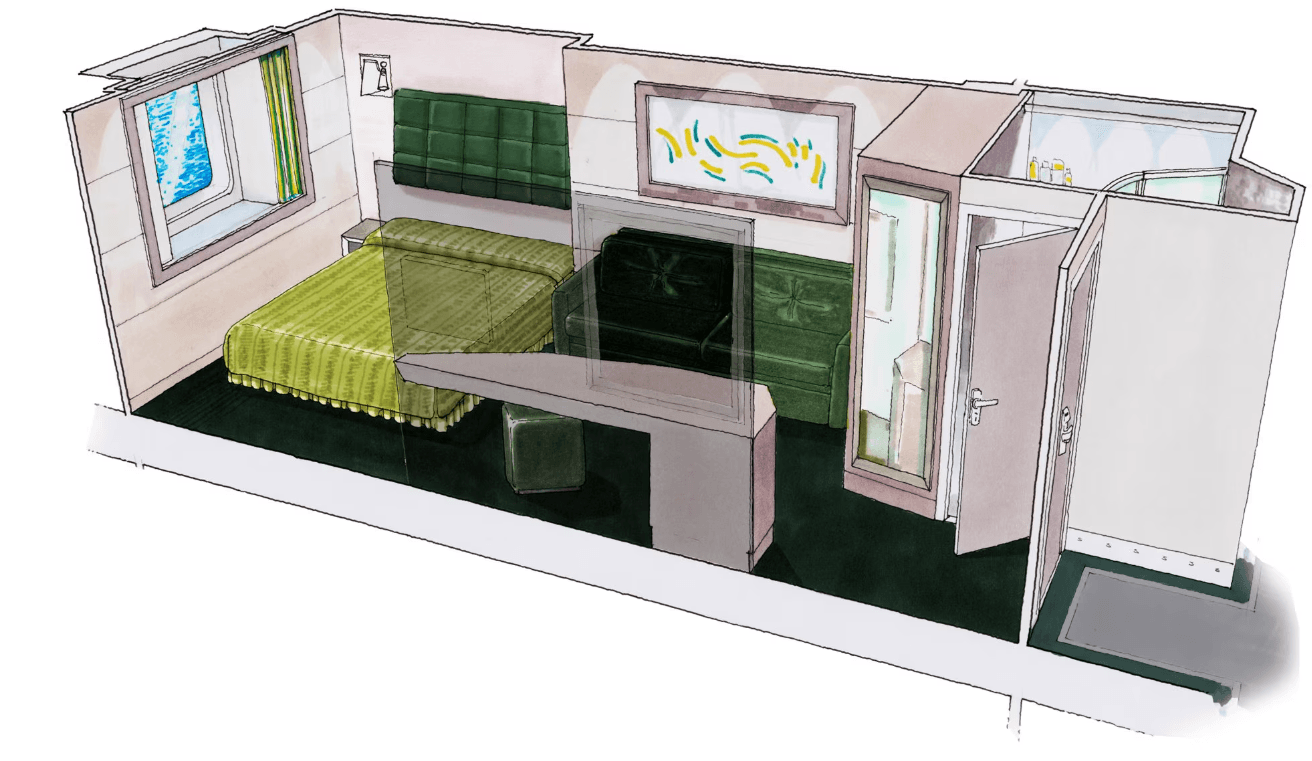 MSC Bellissima Oceanview / Outside cabin