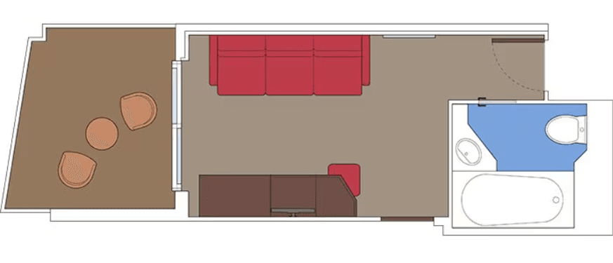 MSC Euribia Balcony cabin
