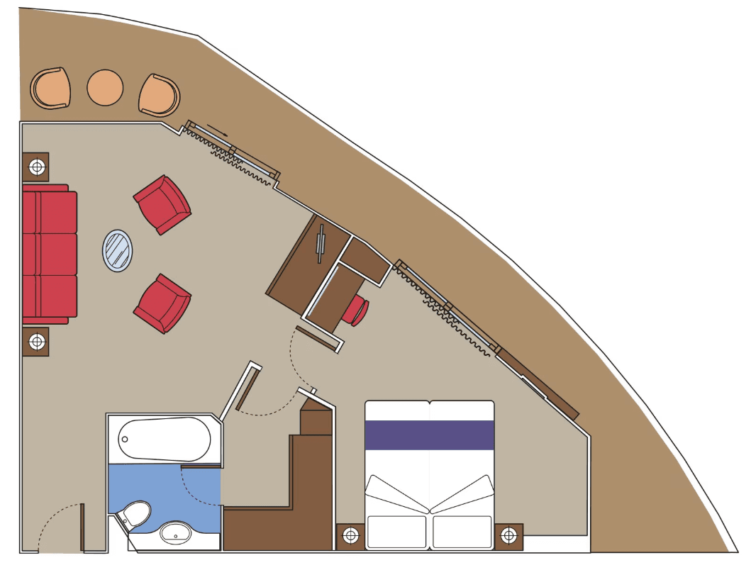 MSC Fantasia Suite cabin