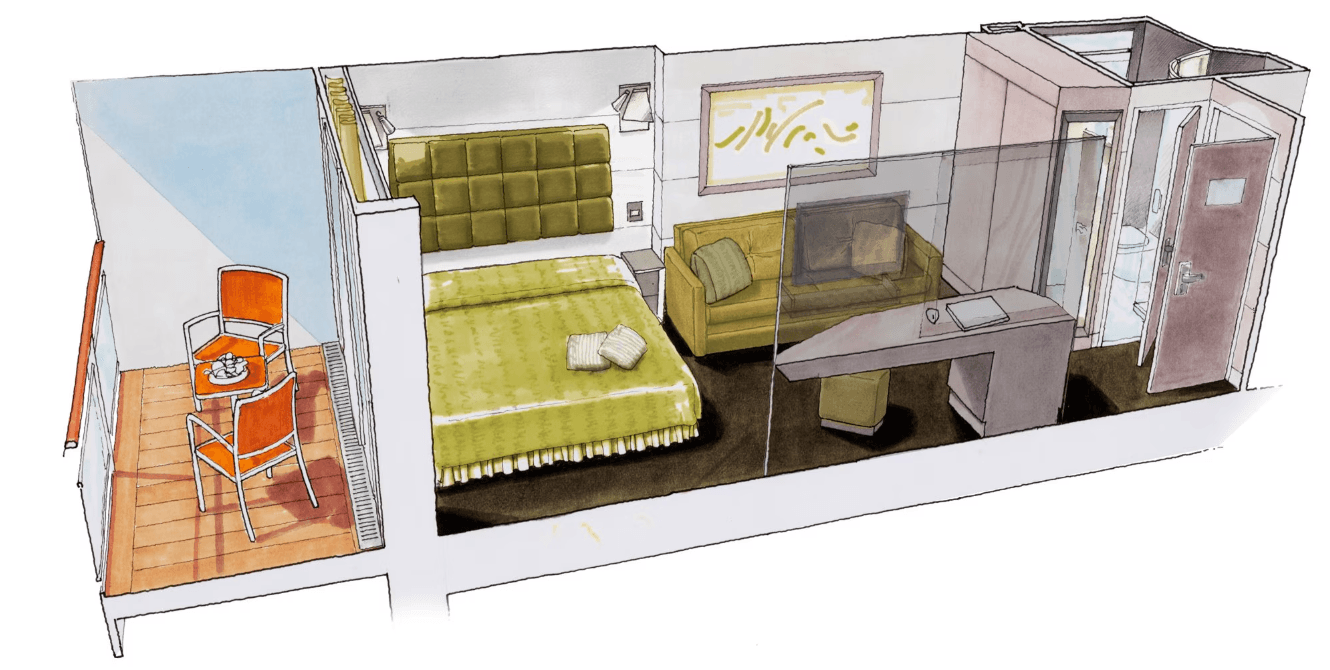 MSC Meraviglia Balcony cabin