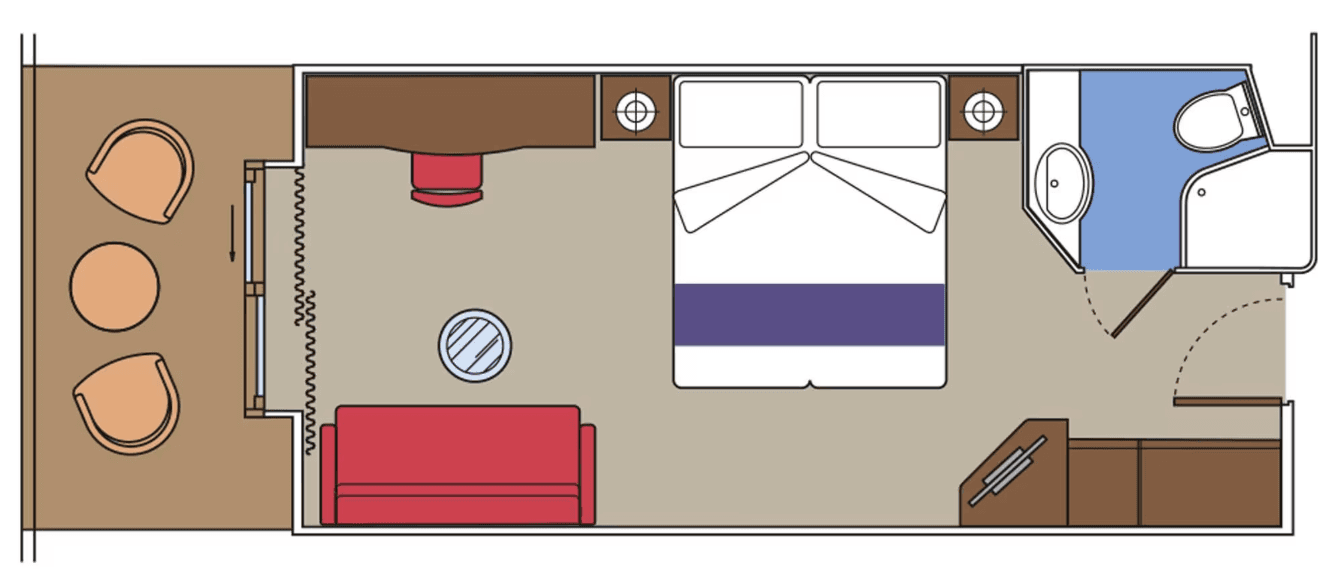 MSC Orchestra Balcony cabin