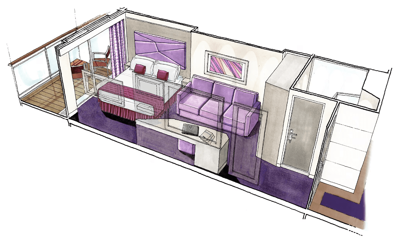 MSC Seaside Balcony cabin