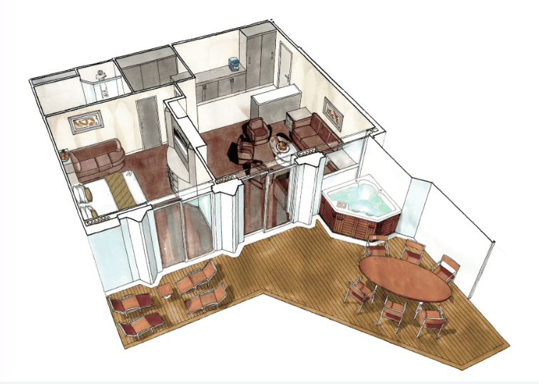 MSC Seaview Suite cabin
