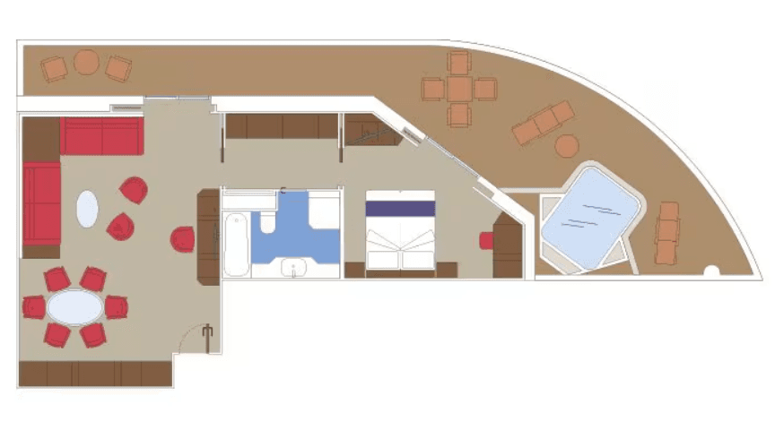 MSC World Asia Suite cabin
