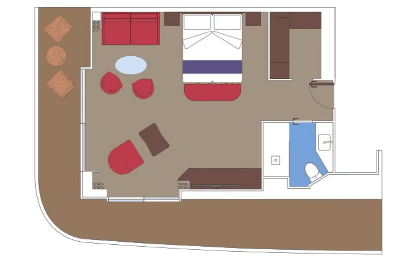 MSC World Asia Suite cabin