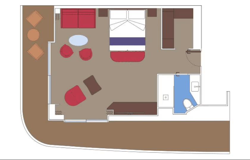 MSC World America Suite cabin
