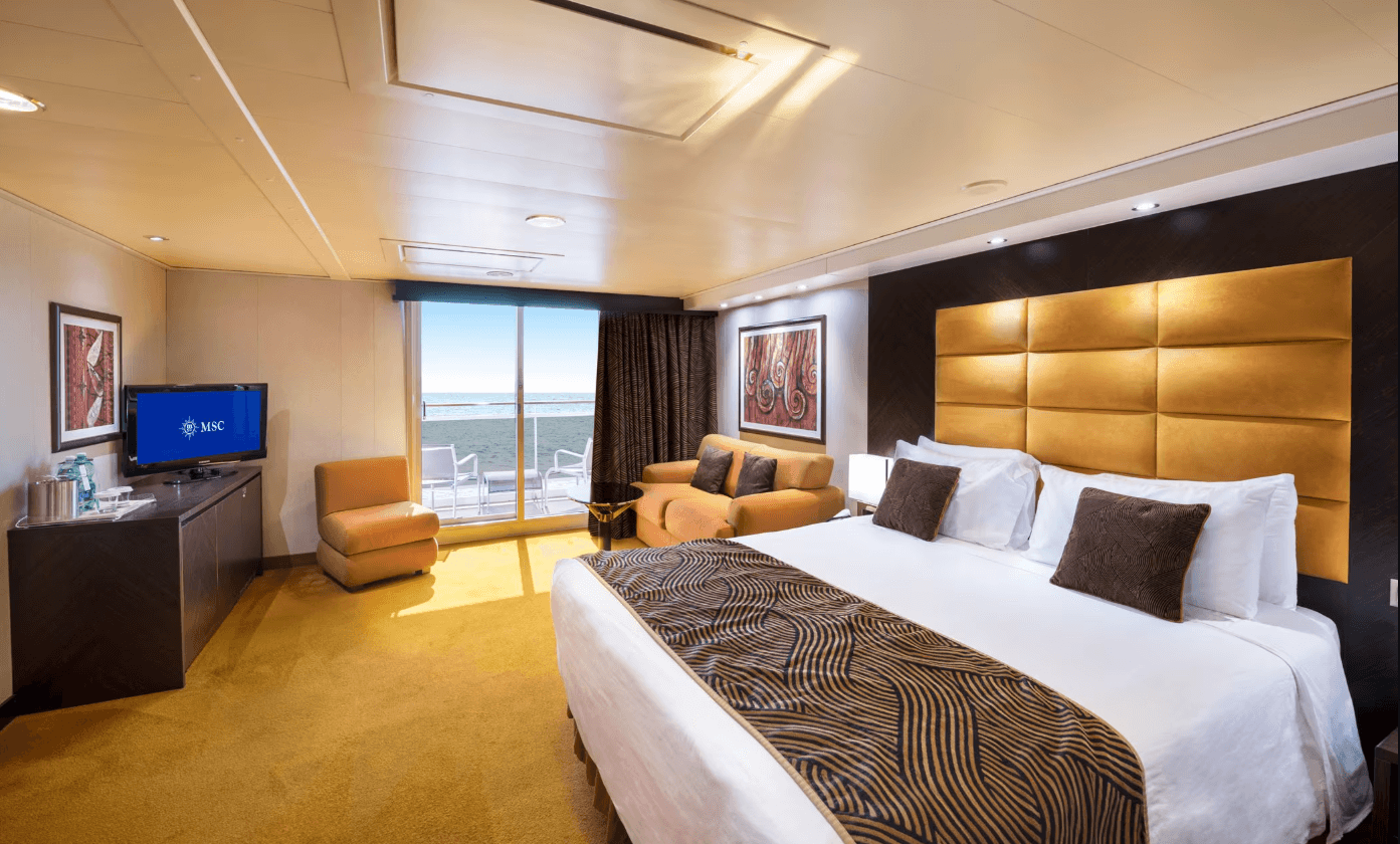 MSC Splendida PREMIUM SUITE AUREA WITH SEALED WINDOW