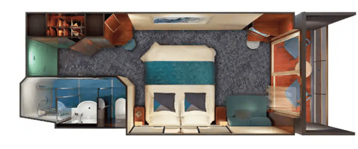 Norwegian Jade Balcony cabin