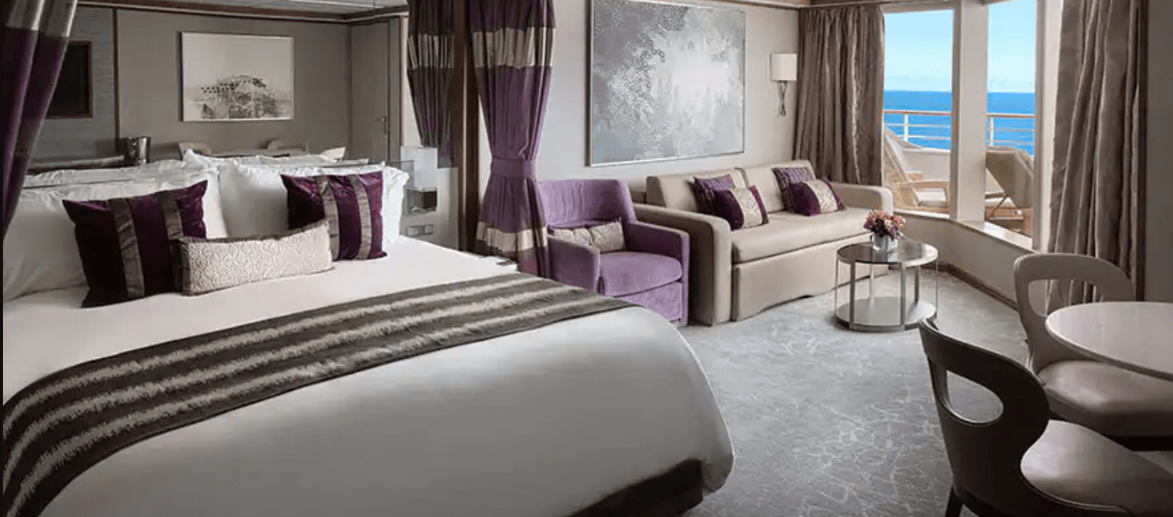 Norwegian Jewel Forward-Facing Deluxe Penthouse with Large Balcony