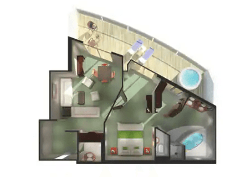 Norwegian Sun Suite cabin