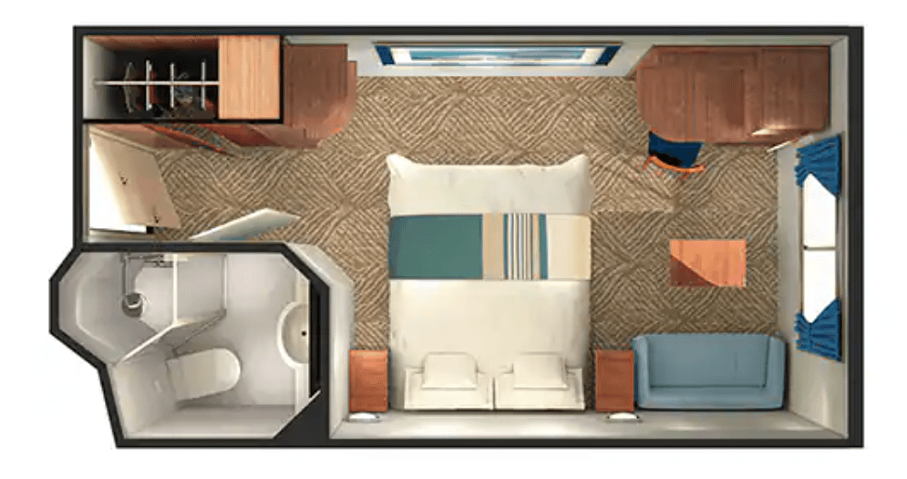Pride of America Oceanview / Outside cabin