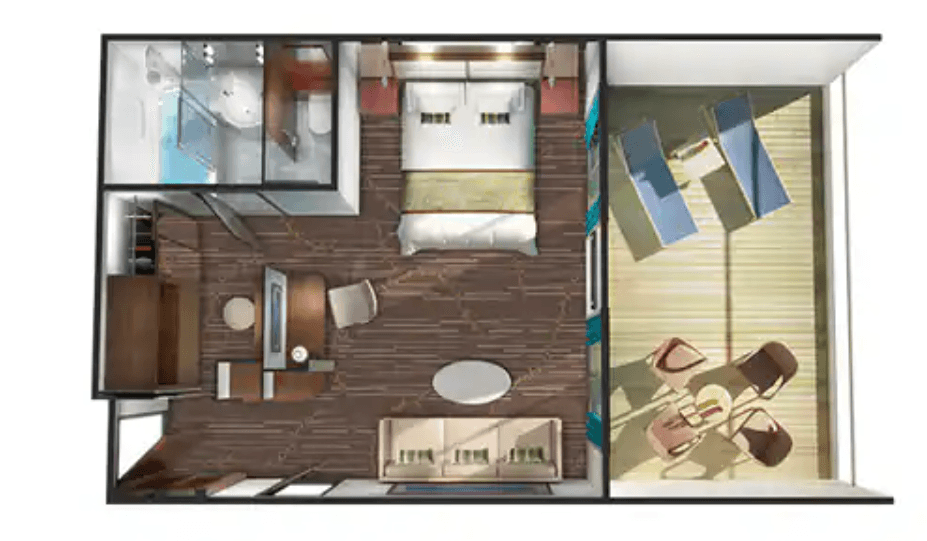 Pride of America Suite cabin