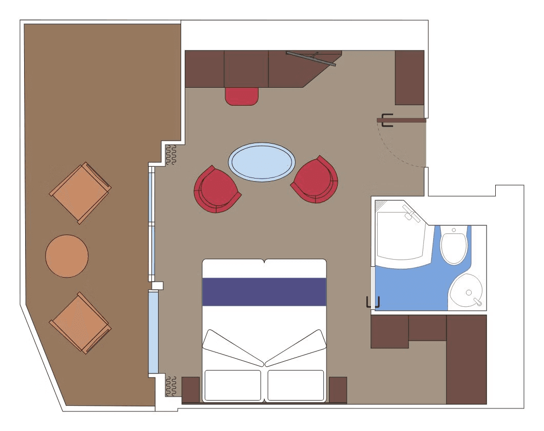 MSC World Europa Suite cabin