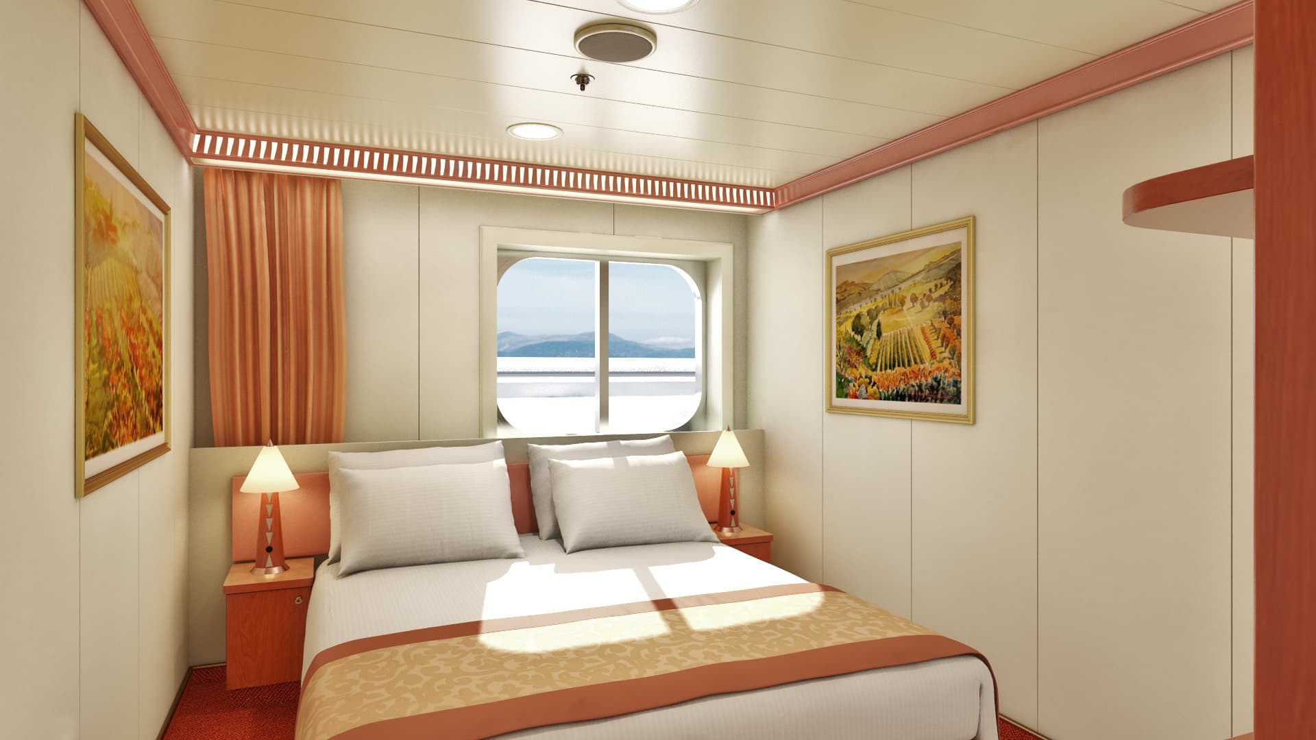Carnival Conquest Interior with Picture Window (Walkway View)