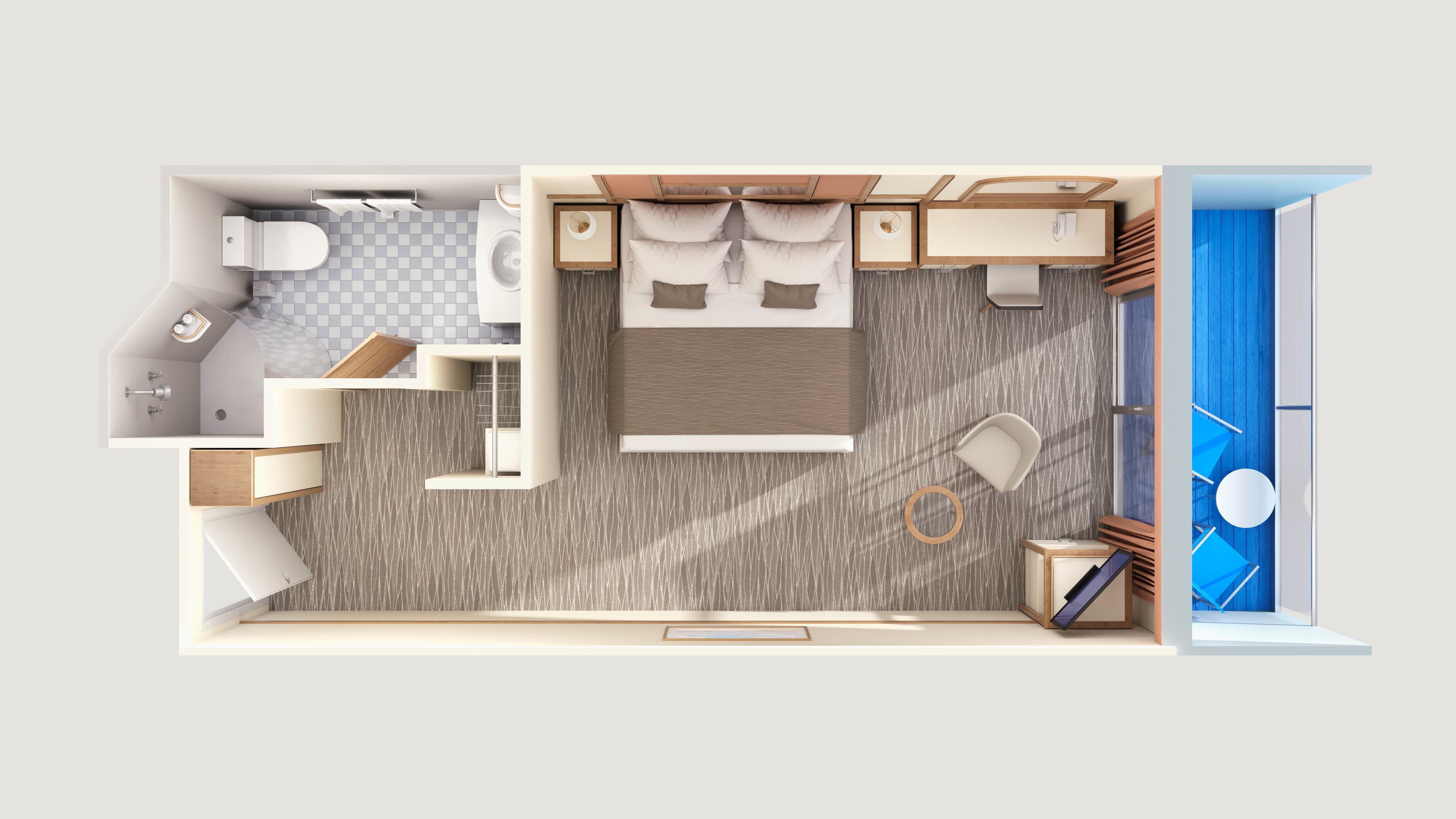 Carnival Encounter Balcony cabin