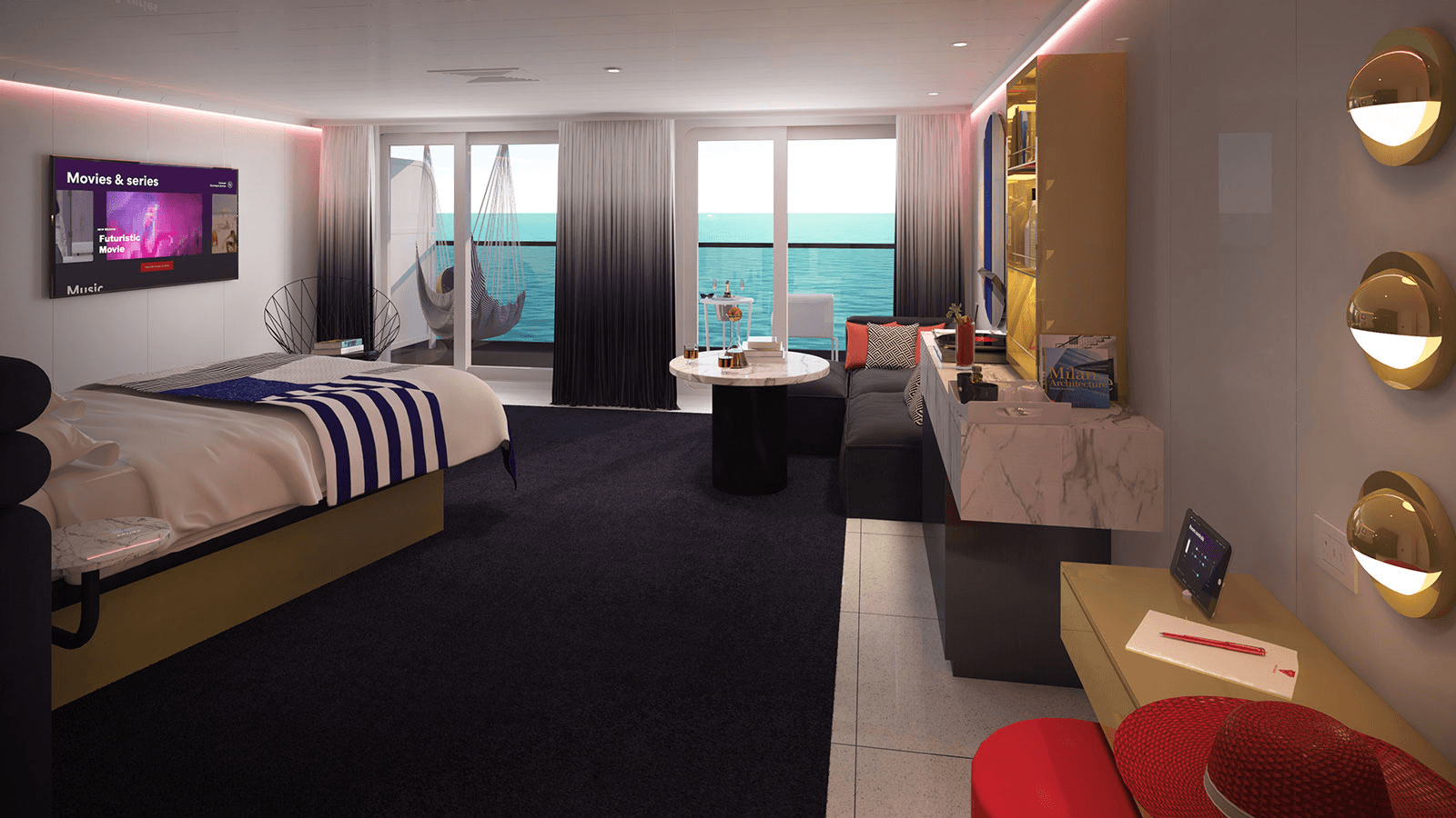 Scarlet Lady Suite cabin